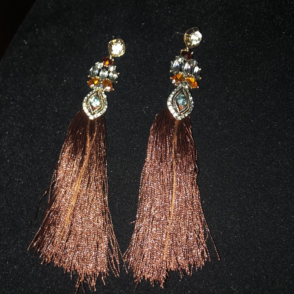 Jeweled Tassel EARRINGS